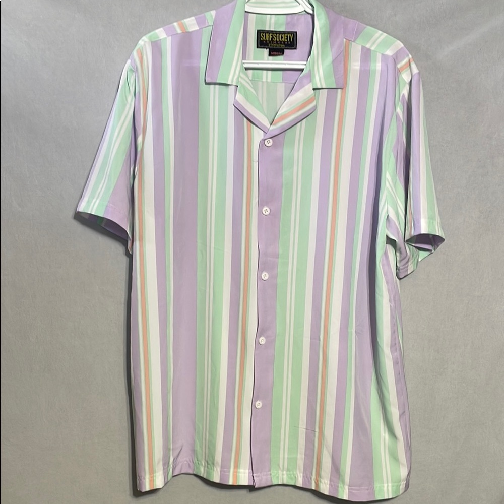 Surf Society Casual Button Down Shirt and Shorts 2 Piece Set